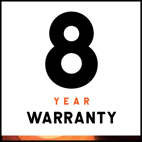8 jaar garantie