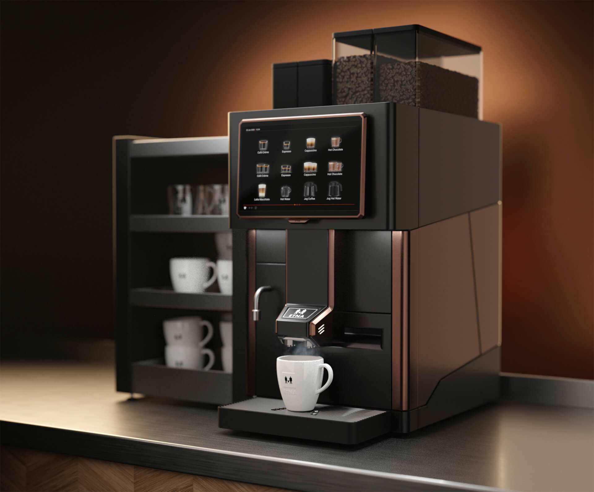 Etna Sagitta met koppenwarmer schuin